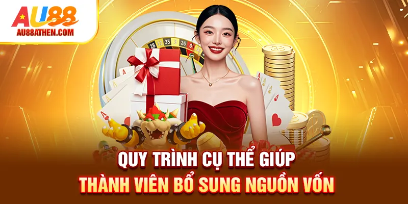 Quy trình cụ thể giúp thành viên bổ sung nguồn vốn